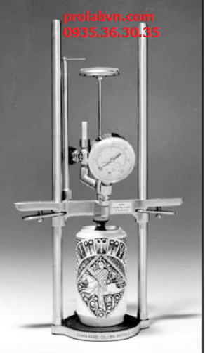 máy đo khí co2 trong chai thủy tinh